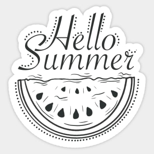 Hello summer watermelon Sticker